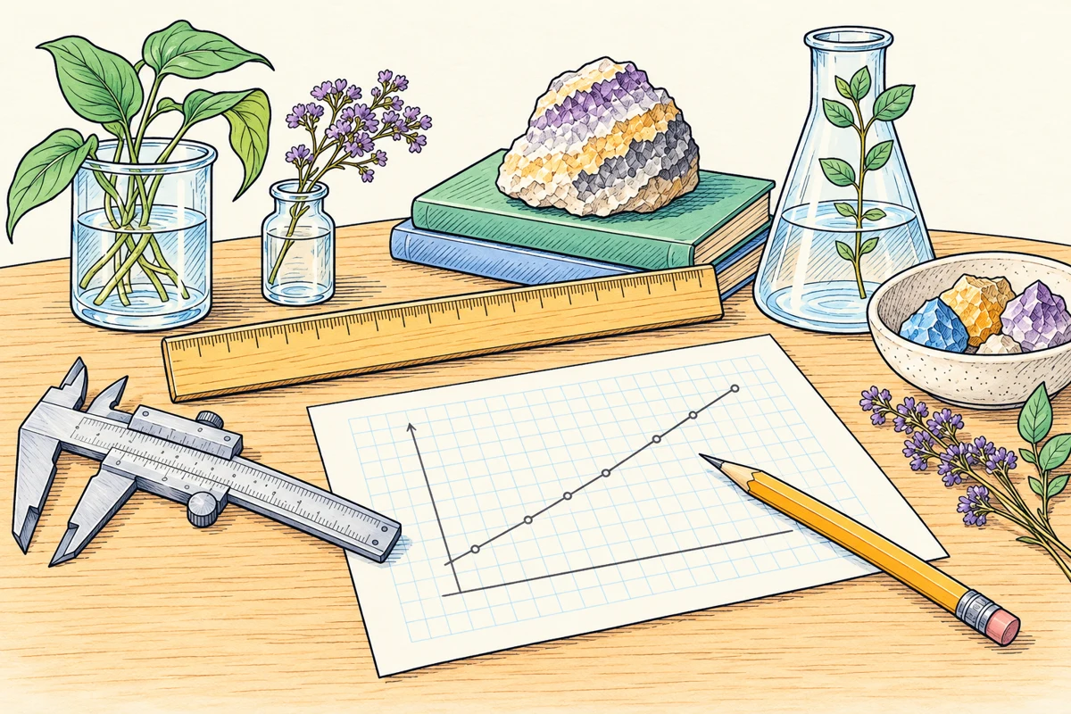 Strumenti di misura disegnati con colori pastello